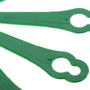 200pcs Plastic Cutter Blades for Grass Brushcutter Replacement Part (Green)