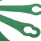 200pcs Plastic Cutter Blades for Grass Brushcutter Replacement Part (Green)