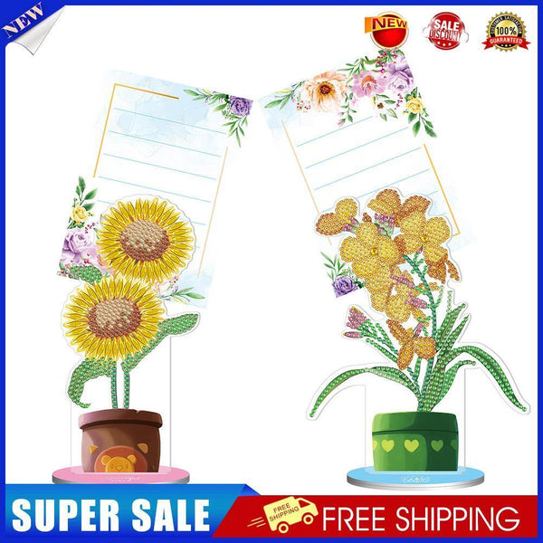 2pcs Diamond Painting Note Holder Valentine Gift Card Table Stand (BQJ05)