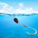 10pcs Carp Fishing Quick Change Beads Method Feeder Line Holder (S Black) Newly