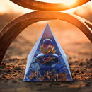 5cm Orgonite Pyramid Heal Chakra Crystal Stone Energy Orgone Generator (A) Newly