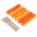 6pcs Perm Bar Rubber Band Hair Curler Hairdressing Tool(Random Color/8