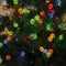 Solar Moroccan Ball Lamp String LED Metal Hollow Colorful Fairy Light (7m)