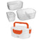 Electric Heating Lunch Box Food Heater Rice Container (ABS 110V Orange US)