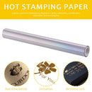 Foil Paper 19.3cmx5m Holographic Heat Transfer Foil Roll Hot Stamping Foil Paper