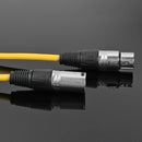 1.8m XLR 3Pin Cable Male to Female Shielded Microphone Wire Cord (Yellow) Newly