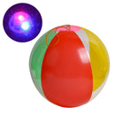 23cm LED Luminous Inflatable Beach Ball PVC Outdoor Summer Party Favors Poo