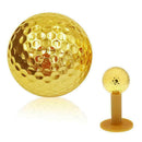 1pcs Golf Ball Electroplated Golf Double-layer Ball Best Golden T7O5