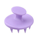 Point Tip Silicone Scalp Shampoo Massage Brush Head Acupoint Comb (Purple)