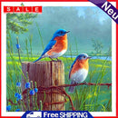 5D DIY Diamond Painting Full Square Drill Bird on Stake Wall Decor Rhinestone