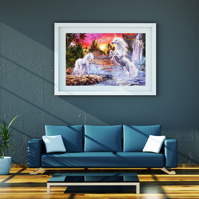 5D DIY Diamond Painting Fantasy Horse Cross Stitch Embroidery Rhinestones Newly