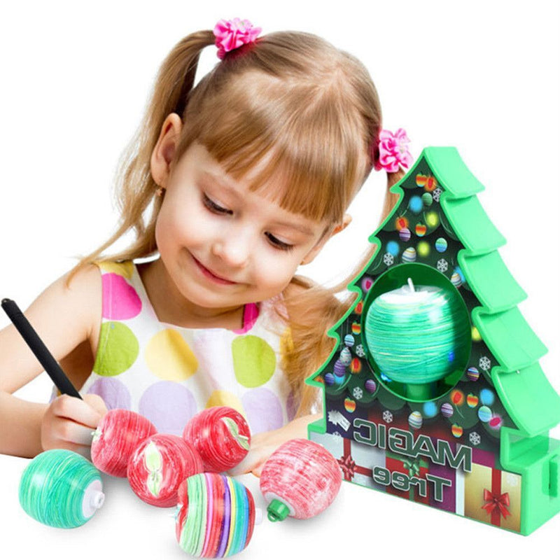Electric Painting achine Rotate Drawing Ball Pen Magic Tree Christmas Tree DIY