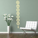 Energy Symbols Crafts Pendant Wooden Discs Hanging Wall Decoration Ornament G7T3