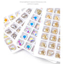 Light Round Shape Jewelry Making Rhinestones Flatback Nail Gems Set for Women