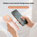 #A Portable Neck Fan Air Cooler Mini Electric Hanging Handheld Silent Cooling Fa