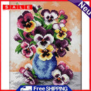 Full Cross Stitch 14CT Orchid Counted Embroidery DIY Home Decoration Kids Gifts
