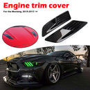 1 Pair Hood Air Flow Intake Scoop Bonnet Vent Trim for Ford Mustang 2015-2017
