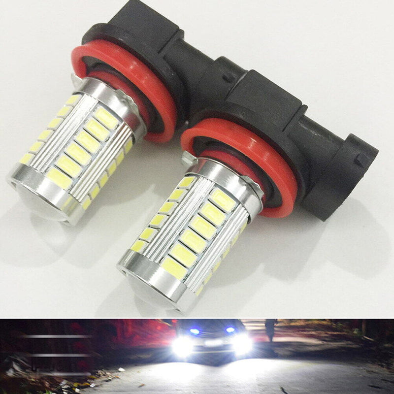 H11 Fog Lights High Power Headlight Bulbs 12V 5630 SMD 6000K White