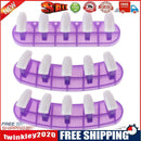 3 in 1 Nail Holder Practice Training Display Stand w/15pcs Nail Tip (Purple