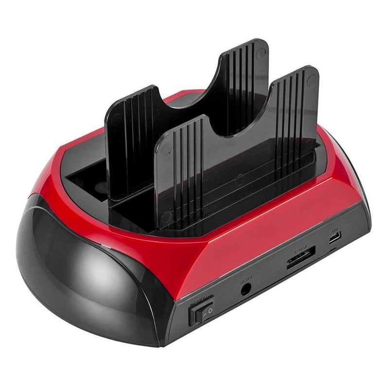Double Dock HDD Docking Station 2.5inch 3.5inch SATA IDE Hub Enclosure Box