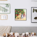 DIY Oil Paint by Numbers Christmas Cat Dog Pattern Acrylic Drawing Home Decor