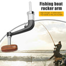 Wood Knob Metal Spinning Reel Handle Replacement for LINNHUE 1000-4000 Newly