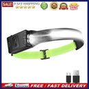COB LED Headlamp Sensor Headlight with Built-in Battery Camping Flashlight