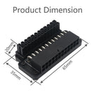 ATX 24-Pin Female to 24 Pin Male 90 Degree Adapter for Desktop Power Cable