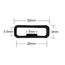 10pcs Silicone Watch Strap Keeper Loop Holder Retainer Ring for Garmin Fenix