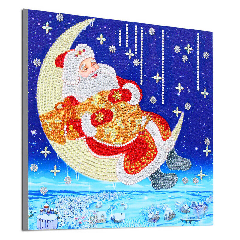 30x40cm 5D DIY Partial Special Shaped Drill Diamond Painting Santa for Ornament