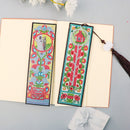 2pcs Special Shaped Drill Diamond Leather Tassel Bookmark DIY Art (SQ05) Newly