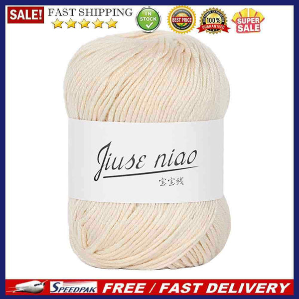 1 Roll 6 Strands Spun Cotton Ropes Baby Knitwear Pure Cotton Yarn Twine Thr