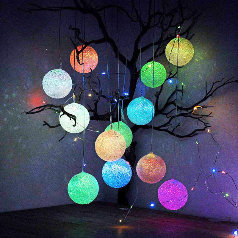 Solar Wind Chime Ball Light LED Waterproof Outdoor Courtyard Garden Decor Newly