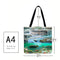 The Dragon Good Flowing Water Scenery Printed Shoulder Bag, Shopping Bag,