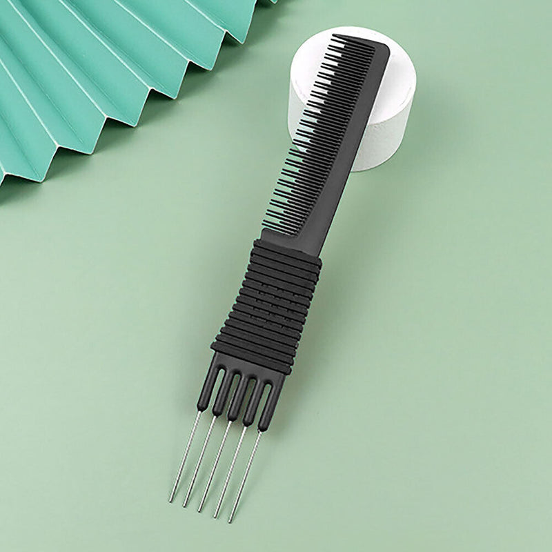 #A Anti-Static Hair Comb Plastic Ultra Thin Styling V-Shaped Brush Double-Sided