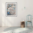 5D Diamond Painting Butterfly Letter Full Round Mosaic Canvas DIY Home Pict