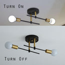 Room Lamp Hallway Lighting Fixture Ceiling Light Nordic Chandelier 2 Heads