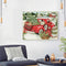 Frameless Oil Paint By Numbers Snow Cars DIY Canvas Picture Craft Kits