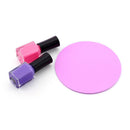 Foldable Silicone Paint Palette Mat Nail Art Stamping Pad DIY Tool(Pink) Newly