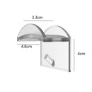 10pcs Transparent Adhesive Hat Hooks-Modern Baseball Caps Hangers Rack