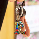 DIY Key Chain Diamond Painting Letters Women Bag Keyring Pendant Gift (R) Newly