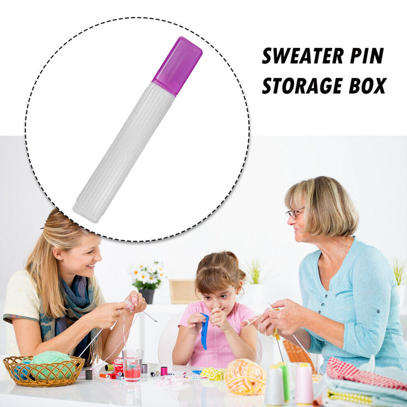 Plastic Knitting Needle Storage Organizer Sweater Sewing Needle Storage Tub