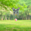 2X Diamond Painting Butterfly Crystal Light Catcher DIY Hanging Wind Chime