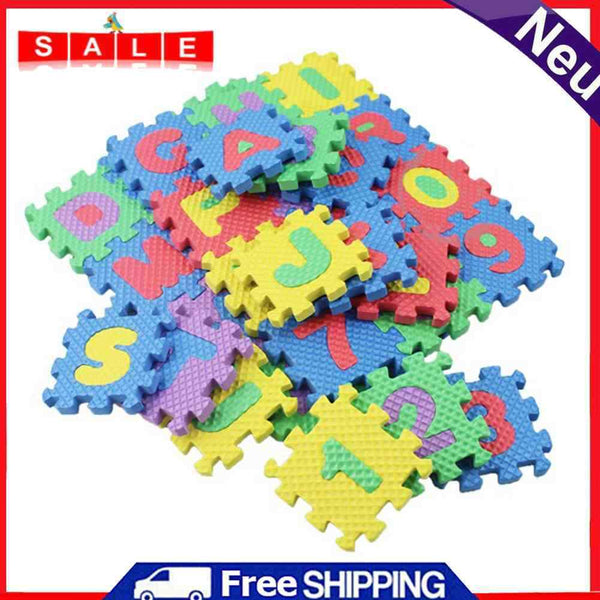 36X Baby Child Locking Foam Alphabet Letters Number Mat Educational Puz