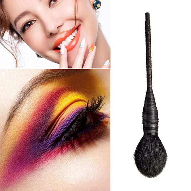 1pc Ratten Cosmetic Brush Soft Wool Powder Blush Brush Makeup Tools (Black)