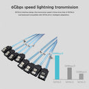 4pcs/set SATA III SAS Data Cable for Server SATA 7 Pin to SATA 7 Pin (0.5m)
