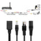 They 2pcs POE Adapter Wire RJ45 Injector Splitter Ethernet Synthesizer Separa