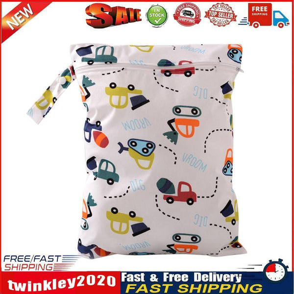Baby Diaper Bags Character Print Changing Wet Bag Baby Cloth Diapers Newly