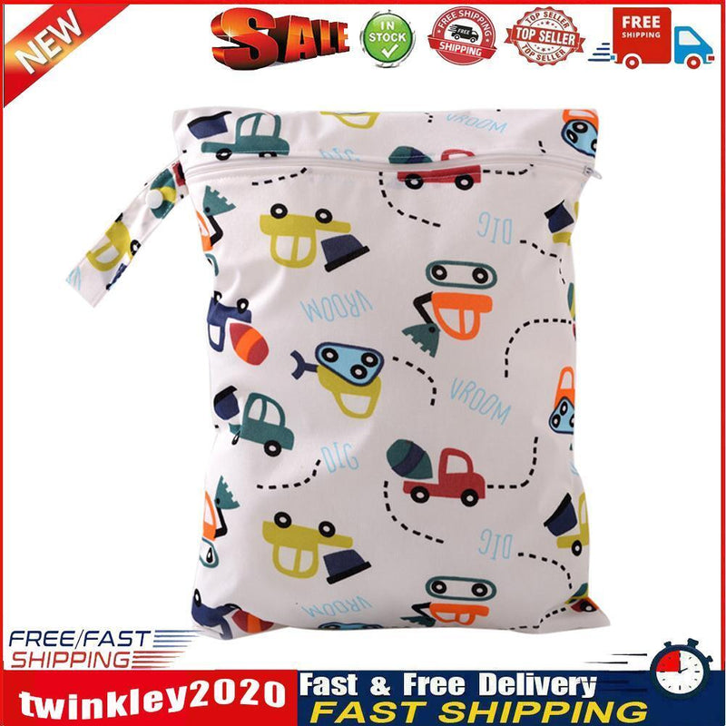 Baby Diaper Bags Character Print Changing Wet Bag Baby Cloth Diapers Newly