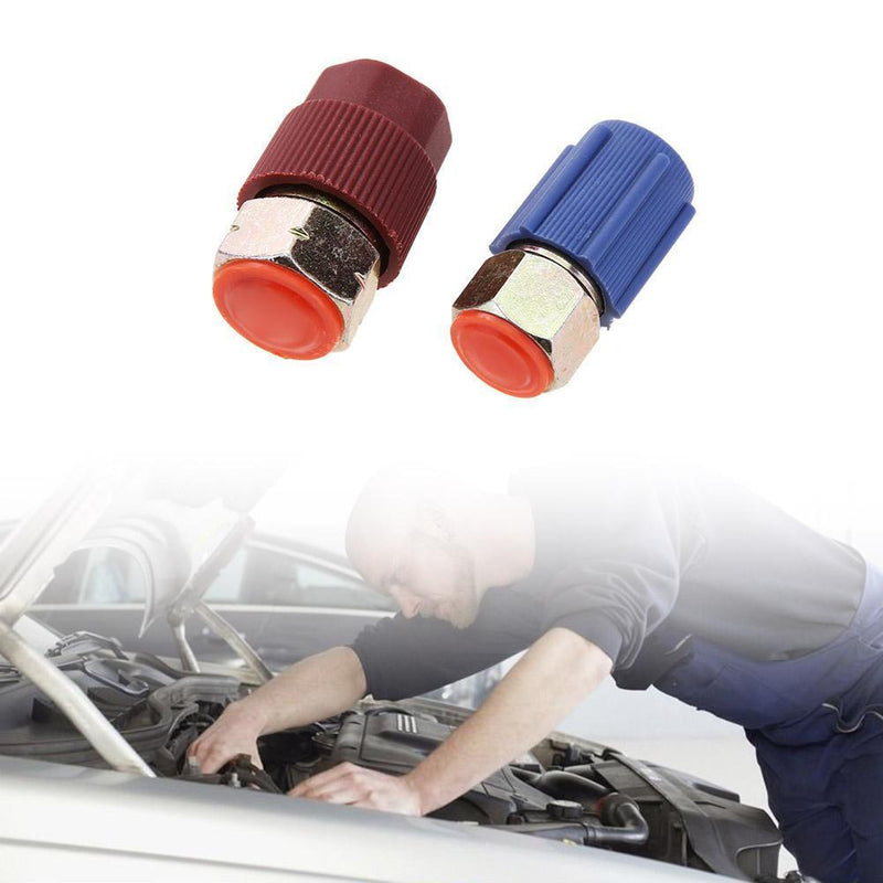 Car 7/16 to 3/8 Conversion Adapter R12 R134a High/Low AC Fits Automotive Kl